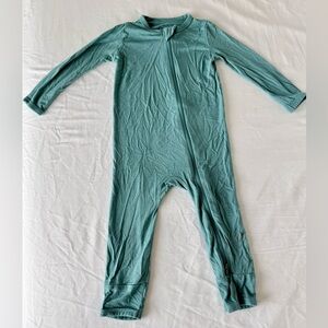 Kyte BABY Zippered Romper in Teal